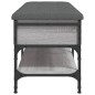 vidaXL Banco zapatero madera de ingeniería gris Sonoma 102x42x45 cm vidaXL Banco zapatero madera de ingeniería gris Sonoma 102x42x45 cm