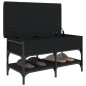vidaXL Banco zapatero madera de ingeniería negro 82x42x45 cm vidaXL Banco zapatero madera de ingeniería negro 82x42x45 cm