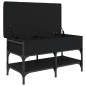vidaXL Banco zapatero madera de ingeniería negro 82x42x45 cm vidaXL Banco zapatero madera de ingeniería negro 82x42x45 cm
