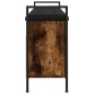 vidaXL Banco zapatero madera ingeniería roble ahumado 105,5x32x57,5 cm vidaXL Banco zapatero madera ingeniería roble ahumado 105,5x32x57,5 cm