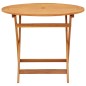vidaXL Mesa jardín plegable madera maciza de eucalipto Ø90x75 cm vidaXL Mesa jardín plegable madera maciza de eucalipto Ø90x75 cm
