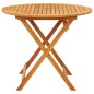 vidaXL Mesa jardín plegable madera maciza de eucalipto Ø90x75 cm vidaXL Mesa jardín plegable madera maciza de eucalipto Ø90x75 cm