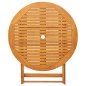 vidaXL Mesa jardín plegable madera maciza de eucalipto Ø90x75 cm vidaXL Mesa jardín plegable madera maciza de eucalipto Ø90x75 cm