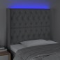 vidaXL Cabecero con LED de tela gris claro 103x16x118/128 cm vidaXL Cabecero con LED de tela gris claro 103x16x118/128 cm