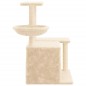 vidaXL Rascador para gatos con postes de sisal color crema 83 cm vidaXL Rascador para gatos con postes de sisal color crema 83 cm
