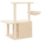 vidaXL Rascador para gatos con postes de sisal color crema 83 cm vidaXL Rascador para gatos con postes de sisal color crema 83 cm