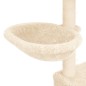 vidaXL Rascador para gatos con postes de sisal color crema 83 cm vidaXL Rascador para gatos con postes de sisal color crema 83 cm