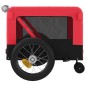 vidaXL Remolque de bicicleta mascotas hierro tela Oxford rojo negro vidaXL Remolque de bicicleta mascotas hierro tela Oxford rojo negro