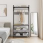vidaXL Armario cajones madera ingeniería gris Sonoma 89x39x184,5 cm vidaXL Armario cajones madera ingeniería gris Sonoma 89x39x184,5 cm