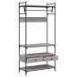 vidaXL Armario cajones madera ingeniería gris Sonoma 89x39x184,5 cm vidaXL Armario cajones madera ingeniería gris Sonoma 89x39x184,5 cm