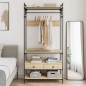 vidaXL Armario cajones madera ingeniería roble Sonoma 89x39x184,5 cm vidaXL Armario cajones madera ingeniería roble Sonoma 89x39x184,5 cm
