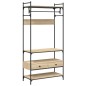 vidaXL Armario cajones madera ingeniería roble Sonoma 89x39x184,5 cm vidaXL Armario cajones madera ingeniería roble Sonoma 89x39x184,5 cm