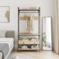 vidaXL Armario cajones madera ingeniería roble Sonoma 89x39x184,5 cm vidaXL Armario cajones madera ingeniería roble Sonoma 89x39x184,5 cm