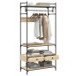 vidaXL Armario cajones madera ingeniería roble Sonoma 89x39x184,5 cm vidaXL Armario cajones madera ingeniería roble Sonoma 89x39x184,5 cm