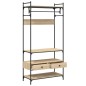 vidaXL Armario cajones madera ingeniería roble Sonoma 89x39x184,5 cm vidaXL Armario cajones madera ingeniería roble Sonoma 89x39x184,5 cm