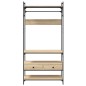 vidaXL Armario cajones madera ingeniería roble Sonoma 89x39x184,5 cm vidaXL Armario cajones madera ingeniería roble Sonoma 89x39x184,5 cm