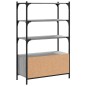 vidaXL Librería 3 estantes madera ingeniería gris Sonoma 70x30x109,5cm vidaXL Librería 3 estantes madera ingeniería gris Sonoma 70x30x109,5cm