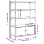 vidaXL Librería 3 estantes madera ingeniería gris Sonoma 70x30x109,5cm vidaXL Librería 3 estantes madera ingeniería gris Sonoma 70x30x109,5cm