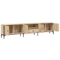 vidaXL Mueble de TV cajón madera ingeniería roble Sonoma 200x25x44 cm