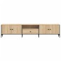 vidaXL Mueble de TV cajón madera ingeniería roble Sonoma 200x25x44 cm