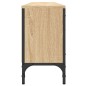 vidaXL Mueble de TV cajón madera ingeniería roble Sonoma 200x25x44 cm