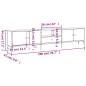 vidaXL Mueble de TV cajón madera ingeniería roble Sonoma 200x25x44 cm