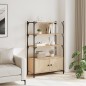 vidaXL Librería 3 estantes madera ingeniería roble 70x30x109,5 cm vidaXL Librería 3 estantes madera ingeniería roble 70x30x109,5 cm