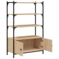 vidaXL Librería 3 estantes madera ingeniería roble 70x30x109,5 cm vidaXL Librería 3 estantes madera ingeniería roble 70x30x109,5 cm