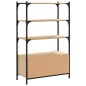 vidaXL Librería 3 estantes madera ingeniería roble 70x30x109,5 cm vidaXL Librería 3 estantes madera ingeniería roble 70x30x109,5 cm