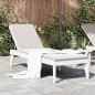 vidaXL Tumbona de PP blanco 186x60x29 cm vidaXL Tumbona de PP blanco 186x60x29 cm