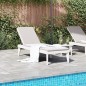 vidaXL Tumbona de PP blanco 186x60x29 cm vidaXL Tumbona de PP blanco 186x60x29 cm