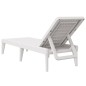vidaXL Tumbona de PP blanco 186x60x29 cm vidaXL Tumbona de PP blanco 186x60x29 cm