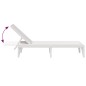 vidaXL Tumbona de PP blanco 186x60x29 cm vidaXL Tumbona de PP blanco 186x60x29 cm