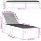 vidaXL Tumbona de PP blanco 186x60x29 cm vidaXL Tumbona de PP blanco 186x60x29 cm