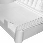 vidaXL Tumbona con cojín PP blanco 186x60x29 cm vidaXL Tumbona con cojín PP blanco 186x60x29 cm