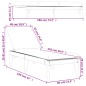 vidaXL Tumbona con cojín PP blanco 186x60x29 cm vidaXL Tumbona con cojín PP blanco 186x60x29 cm