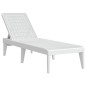 vidaXL Tumbona de PP blanco 186x60x29 cm vidaXL Tumbona de PP blanco 186x60x29 cm