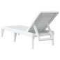 vidaXL Tumbona de PP blanco 186x60x29 cm vidaXL Tumbona de PP blanco 186x60x29 cm