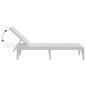 vidaXL Tumbona de PP blanco 186x60x29 cm vidaXL Tumbona de PP blanco 186x60x29 cm