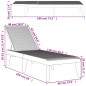 vidaXL Tumbona de PP blanco 186x60x29 cm vidaXL Tumbona de PP blanco 186x60x29 cm