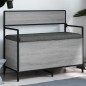 vidaXL Banco almacenaje madera ingeniería gris Sonoma 85,5x42x73,5 cm vidaXL Banco almacenaje madera ingeniería gris Sonoma 85,5x42x73,5 cm