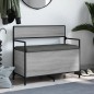 vidaXL Banco almacenaje madera ingeniería gris Sonoma 85,5x42x73,5 cm vidaXL Banco almacenaje madera ingeniería gris Sonoma 85,5x42x73,5 cm