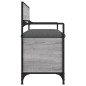vidaXL Banco almacenaje madera ingeniería gris Sonoma 85,5x42x73,5 cm vidaXL Banco almacenaje madera ingeniería gris Sonoma 85,5x42x73,5 cm