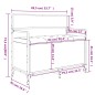 vidaXL Banco almacenaje madera ingeniería gris Sonoma 85,5x42x73,5 cm vidaXL Banco almacenaje madera ingeniería gris Sonoma 85,5x42x73,5 cm