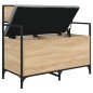 vidaXL Banco almacenaje madera ingeniería roble Sonoma 85,5x42x73,5 cm vidaXL Banco almacenaje madera ingeniería roble Sonoma 85,5x42x73,5 cm
