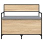 vidaXL Banco almacenaje madera ingeniería roble Sonoma 85,5x42x73,5 cm vidaXL Banco almacenaje madera ingeniería roble Sonoma 85,5x42x73,5 cm