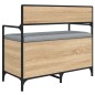 vidaXL Banco almacenaje madera ingeniería roble Sonoma 85,5x42x73,5 cm vidaXL Banco almacenaje madera ingeniería roble Sonoma 85,5x42x73,5 cm