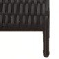 vidaXL Biombo de 3 paneles ratán sintético negro
