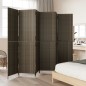 vidaXL Biombo de 6 paneles ratán sintético gris vidaXL Biombo de 6 paneles ratán sintético gris
