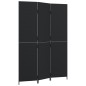 vidaXL Biombo de 3 paneles ratán sintético negro vidaXL Biombo de 3 paneles ratán sintético negro